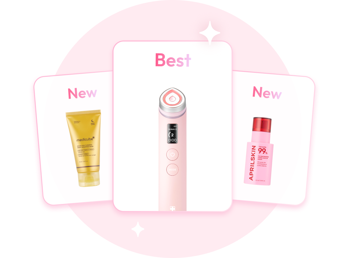 medicube and APRILSKIN bestseller products