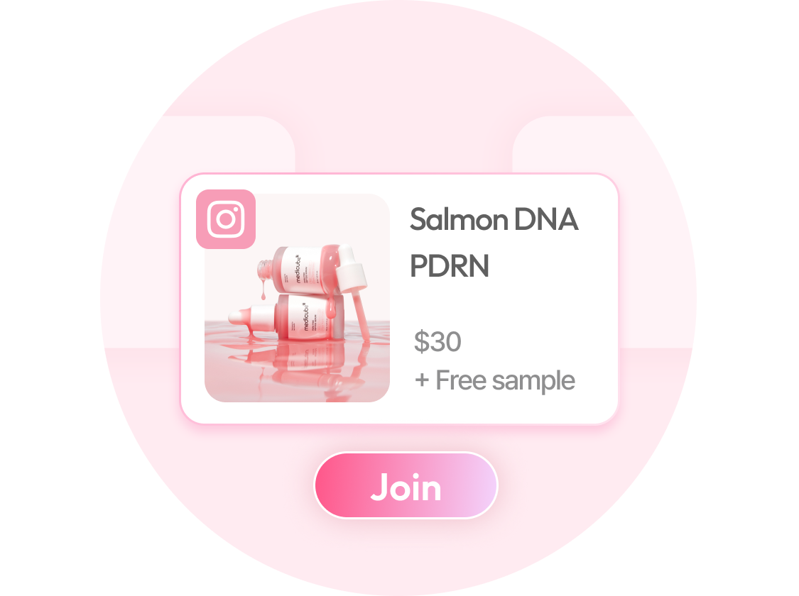 Salmon DNA PDRN collaboration — $30 + Free sample, Join campaign